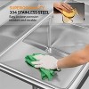 winado 2 Compartment Stainless Steel Sink With Left Side Drainboard - 4 of 4
