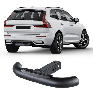 VEVOR Hitch Step for 2 Inch Receiver, Strong Steel Construction with 350 LBS Load Capacity, Rear Bumper Guard Protector with Pin Lock, Black - 1 of 4