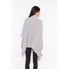 J CASHMERE Women's 100% Pure Cashmere Cowl-Neck Asymmetric Duster Sweater - 2 of 2