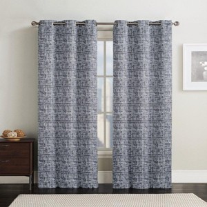Lenox Thermal Room-Darkening Grommet Top Curtain Panels (Set of 2) - 1 of 4