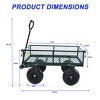 Kumasinova Garden Wagon Cart with 550 lbs Capacity,Removable Sides,Tools Cart with 10" Pneumatic Tires for Yard,Farm,Lawn,Outdoor Transport - 2 of 4