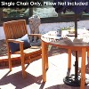 Sunnydaze Outdoor Solid Teak Wood Slat-Back Patio Dining Armchair - 4 of 4