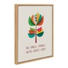 18" x 24" Sylvie Great Love Framed Canvas by Rachel Lee Natural - Kate and Laurel - 2 of 4