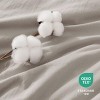 100% Washed Cotton Duvet Cover Minimalist Cotton Duvet Cover for All Seasons GentleSoft™ Plain Simple Bedding Set - 3 of 4