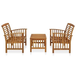 vidaXL Garden Lounge Set Acacia Solid acacia wood Medium Durable - 1 of 4
