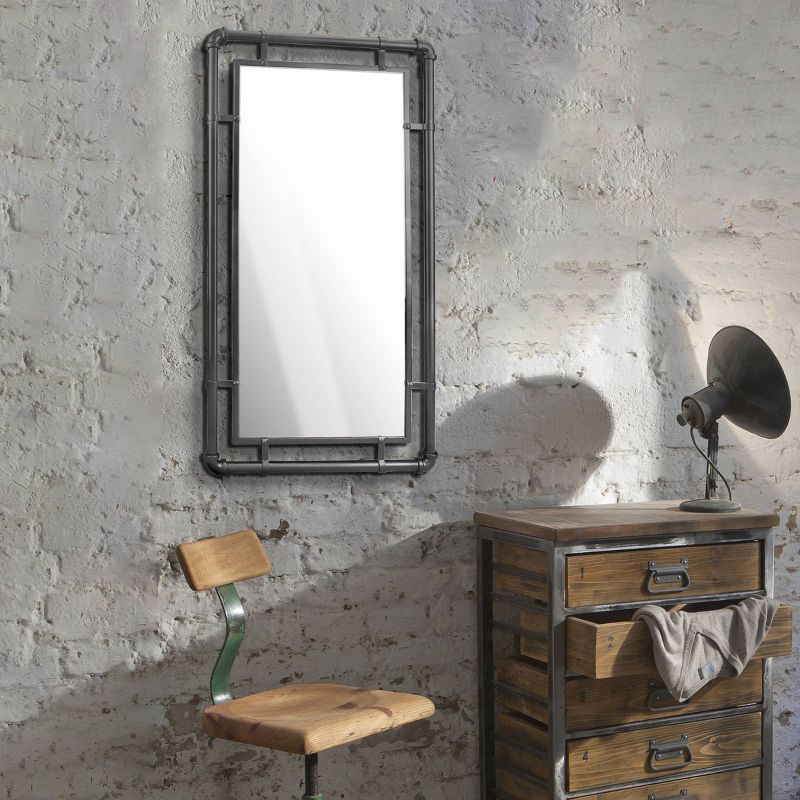 Large Rectangle Metal Decorative Wall Mirror - Stonebriar Collection, 6 of 8
