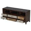 NicBex Distressed Wooden TV Stand Media Console with 6 Drawers and 3 Shelves Entertainment Center for Living Room - 4 of 4