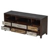 NicBex Distressed Wooden TV Stand Media Console with 6 Drawers and 3 Shelves Entertainment Center for Living Room - image 4 of 4