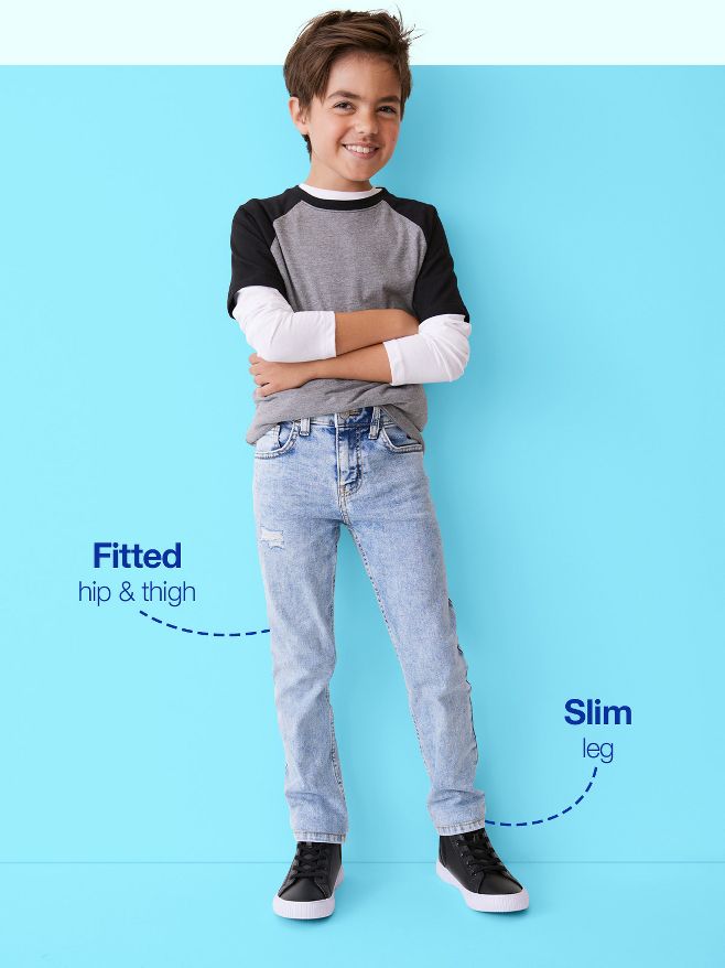 Super Soft denim jeggings - Denim blue - Kids