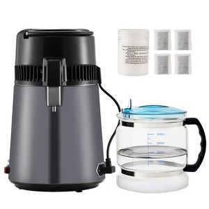 VEVOR Water Distiller, 4L 1.05 Gallon Pure Water Purifier Filter For Home Countertop, 750W Distilled Water Maker, Stainless Steel Interior Distiller - 1 of 4