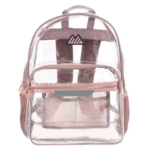 Summit Ridge Clear 18 Backpack With Patch Printed Straps Rose Target