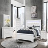 SEVOBAL Bathroom Vanity Mirrors Shatterproof Safety Sleek Metallic Beveled Glass Mirror Robust and Safe, White, 38.19"*0.87"*38.19" - 2 of 4