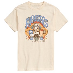 Men's - Marvel - Avengers Floral Short Sleeve Graphic T-Shirt - 1 of 4