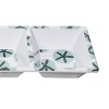 Beachcombers Blue Sand Dollar 3 Partition Melamine Server - 3 of 4