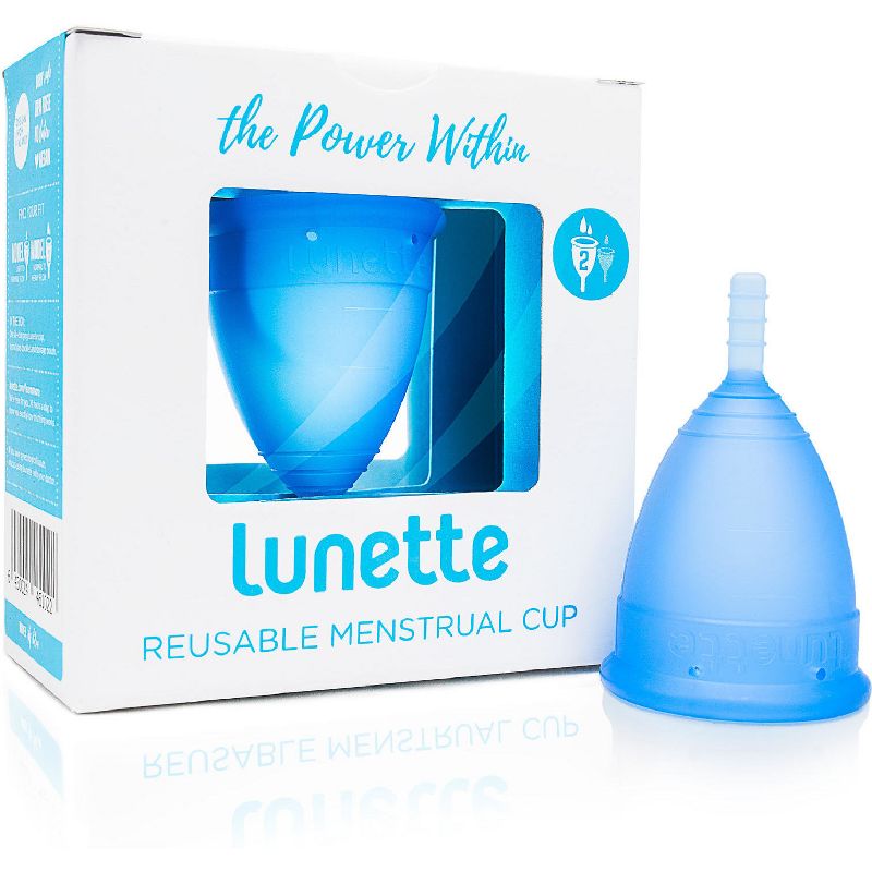 Lunette Reusable Fragrance Free Menstrual Cup - Blue Model 2, 1 of 2