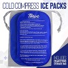 Thrive 2 Pack Reusable Cold Compress Ice Packs for Injury, Soft Touch Gel Ice Pack for Pain Relief & Rehabilitation - 2 of 4