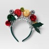8" Christmas Disco Ball with Tinsel Lit Headband - Wondershop™ - 3 of 3