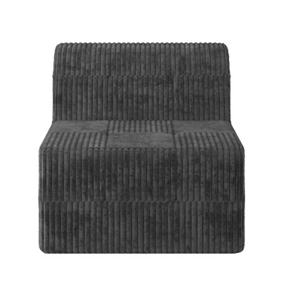 Single seat sofa Compressed Sectional Sofa Modern Minimalist Style Corduroy Couch, Sleeper Sofa for Living Room