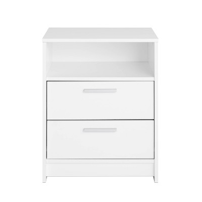 Prepac 21.75" Wide Studio Essentials 2 Drawer Nightstand White