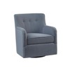 CAVINAS Polyester Swivel Accent Chair with Button Tufted Back and Round Arms,Upholstered Swivel Living Room Chairs,Reading Chairs for Living Room - 2 of 4