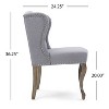 CAVINAS Linen Accent Chair with Button Tufted Backrest,Modern Upholstered Living Room Chairs,Reading Chairs for Living Room - 3 of 4