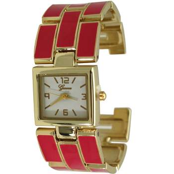 OLIVIA PRATT COLORFUL AND GOLD DETAILS BANGLE WATCH