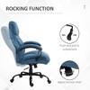 NicBex Large Adjustable Height Ergonomic High-Back Office Chairs with Universal Wheels for Work Study,Blue - 4 of 4
