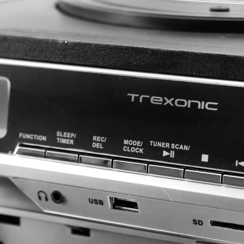 Trexonic 3-Speed Vinyl Turntable  Home Stereo System, 3 of 9