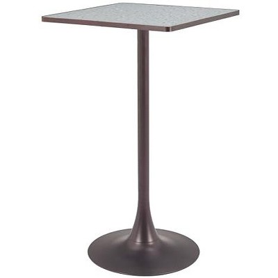 Zuo Spot Bar Table Gray And Bronze
