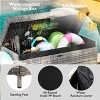 YOOCOZZ Large Outdoor All-Weather Wicker Deck Box with Steel Frame, Lockable Lid, Wheels, 200 Gallon Storage - 4 of 4