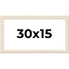 PosterPalooza | 30x15 Wide Barnwood Picture Frame, UV Acrylic, 6 Finishes - Grey, Brown, White, and Black - 2 of 4