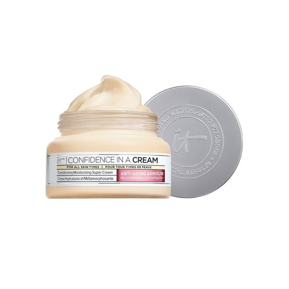 IT Cosmetics Confidence In A Cream Anti-Aging Face Moisturizer - 2oz - Ulta Beauty: Hyaluronic Acid, For Normal, Combination, Sensitive, Mature