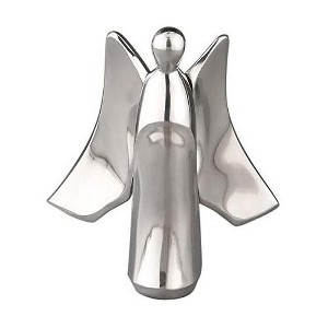 Nambe Nativity Angel Figurine - Nambé Metal Alloy Holiday Collectible for Christmas Decor, Festive Accents for Holiday Mantel Figurines - 1 of 3