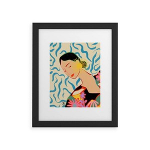 Deny Designs Sandrapoliakov Smiling Woman and Sunshine Art Print - 1 of 4