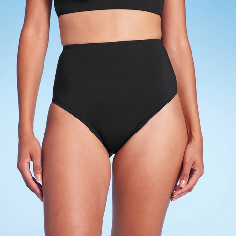 Women's High Waist Bikini Bottom - & Shore™ Black : Target