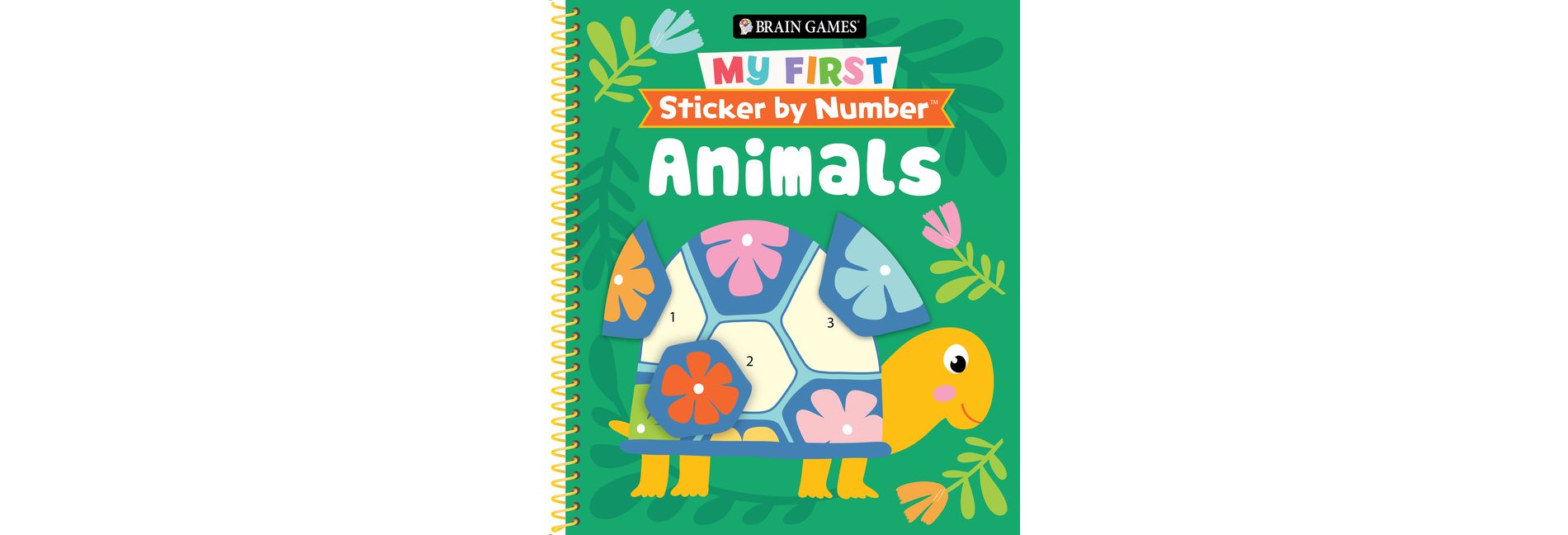 Brain Games - My First Sticker by Number: Animals - by  Publications International Ltd & New Seasons & Brain Games (Spiral Bound)