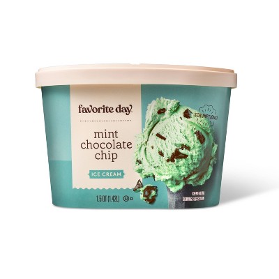 Mint Chocolate Chip Ice Cream - 48oz - Favorite Day™