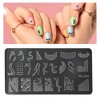 Unique Bargains Colorful Nail Art Stamp FG-224 Silver Tone 1 Pc - 3 of 4