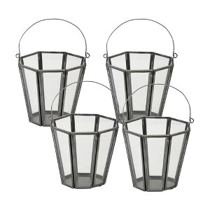 Melrose Iron Candle Holder Bucket (Set of 4) - 1 of 3