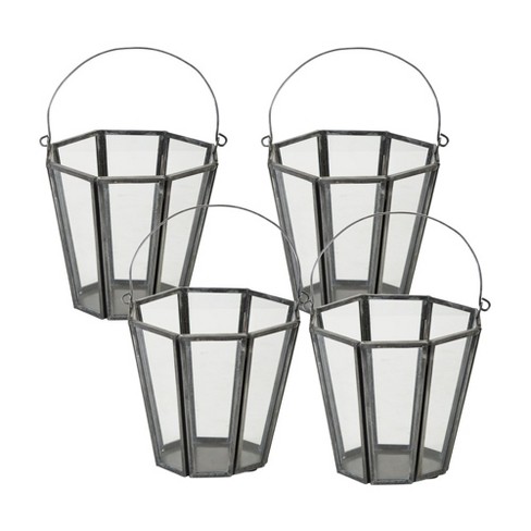 Melrose Iron Candle Holder Bucket (Set of 4) - image 1 of 3