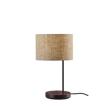 19.5" Oliver Charge Table Lamp Black - Adesso
