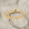 Ross-Simons 18kt Gold Over Sterling Large Paper Clip Link Bracelet Size 8 - 4 of 4