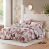 9Pcs BIAB Geometric Print Comforter Set, Premium Touch Contemporary Style All Season Bedding Set with Matching Shams and Sheets - 2 of 4