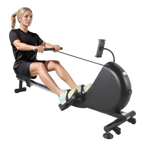 Magnetic Rowing Machines for Home, 16 Levels Quiet Resistance Foldable Rower with App Tracking, 350 Lbs Weight Capacity - 1 of 4