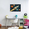 Stupell Industries Soaring Through Space Framed Giclee Art, Gray, 24" x 16" - 3 of 4