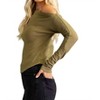 Women's One Shoulder Knit Top - GLAM M - 3 of 4