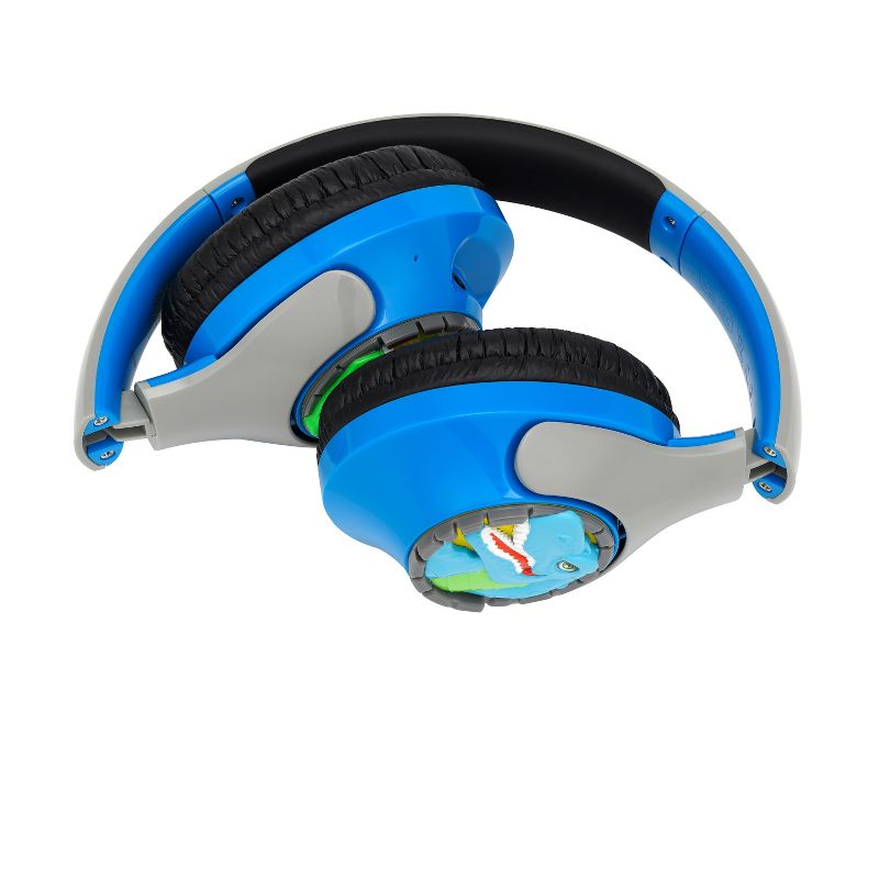 eKids Dinosaur Wireless Headphones for Kids – Blue (KD-B42DV23OLB), 5 of 7