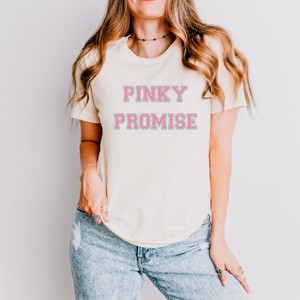 Simply Sage Market Pinky Promise Short Sleeve Tee - XL - Cream - 1 of 4
