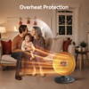 BEYOND HEAT Oscillating Radiant Dish Heater, 1000W Space Heater with Adjustable Tilt and Overheat Protection, Radiant Heaters for Indoor Use - 4 of 4