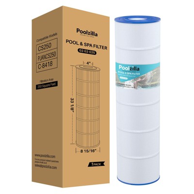 Poolzilla Replacement Pool Filter for PLFPJANCS250, Pleatco PJANCS250, Jandy CS250, R0462500, Unicel C-8425, Filbur FC-0824, Hydropool 17-175-3630